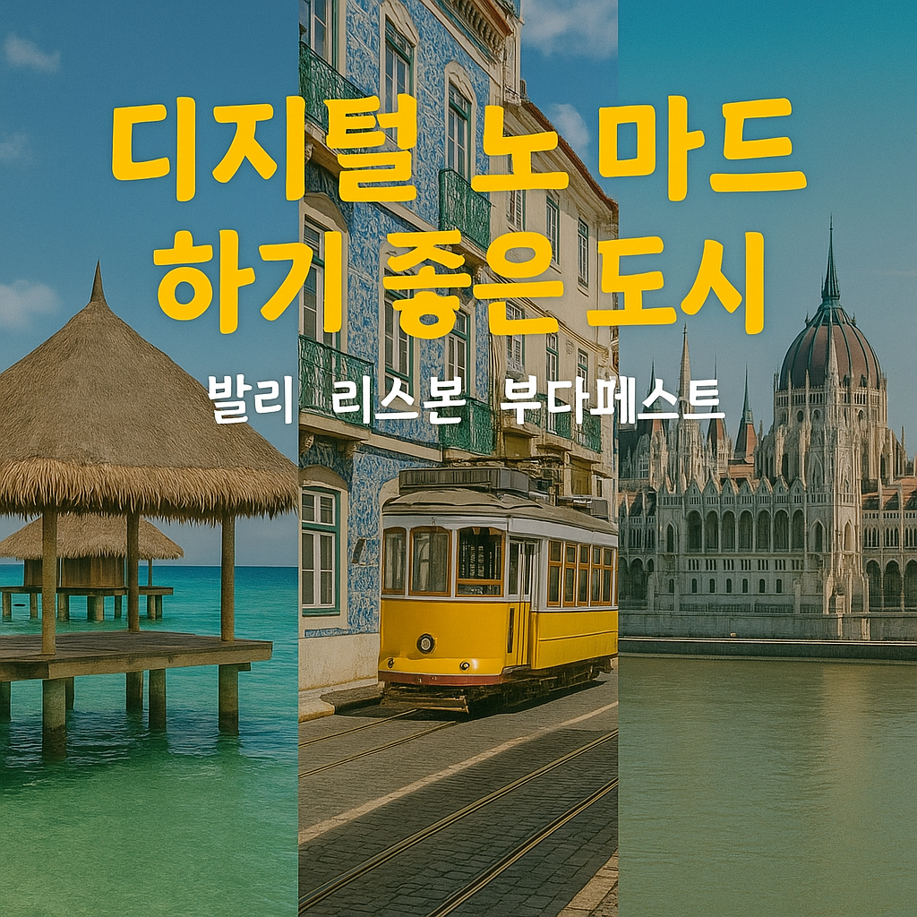 디지털 노마드 하기 좋은 도시 (발리, 리스본, 부다페스트)