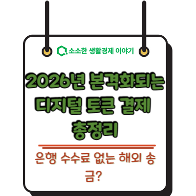 은행 수수료 없는 해외 송금? 2026년 본격화되는 디지털 토큰 결제 총정리