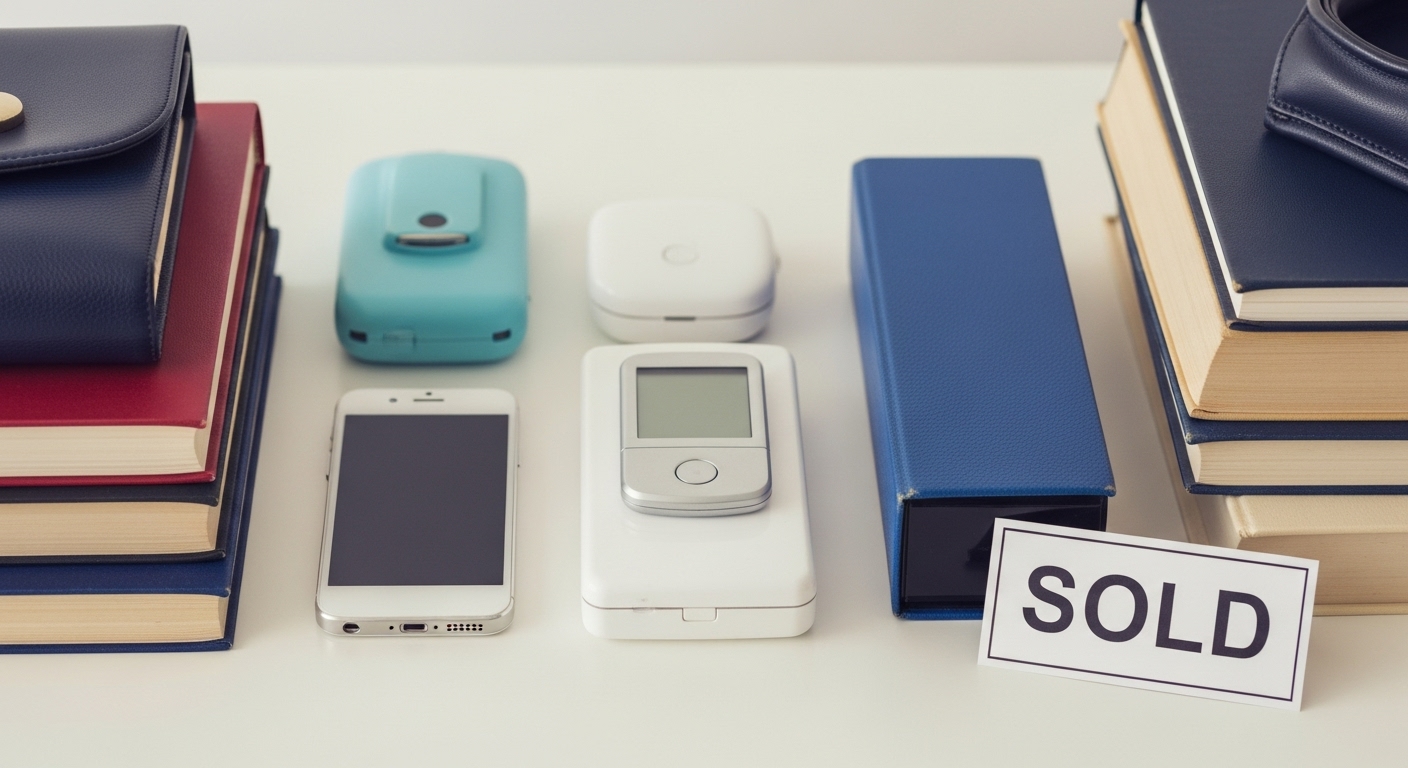 사용하지 않는 중고 물품들을 판매하기 위해 진열해 둔 모습. 잠자는 자산을 현금화