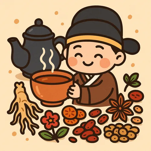 은은한 향의 전통 약차