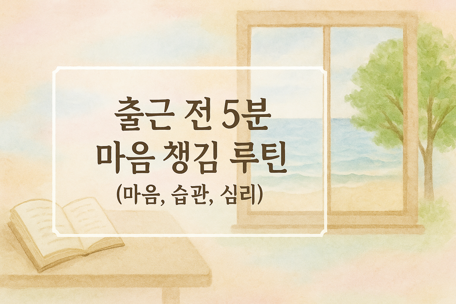 출근 전 5분 마음 챙김