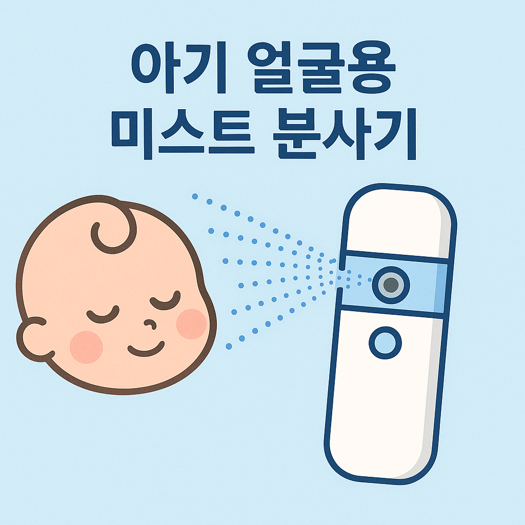 외출 중 필수템! 아기 얼굴용 미스트 분사기 실사용기