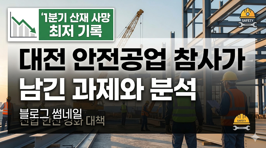 1분기 산재 사망 최저 기록, 대전 안전공업 참사가 남긴 과제와 분석