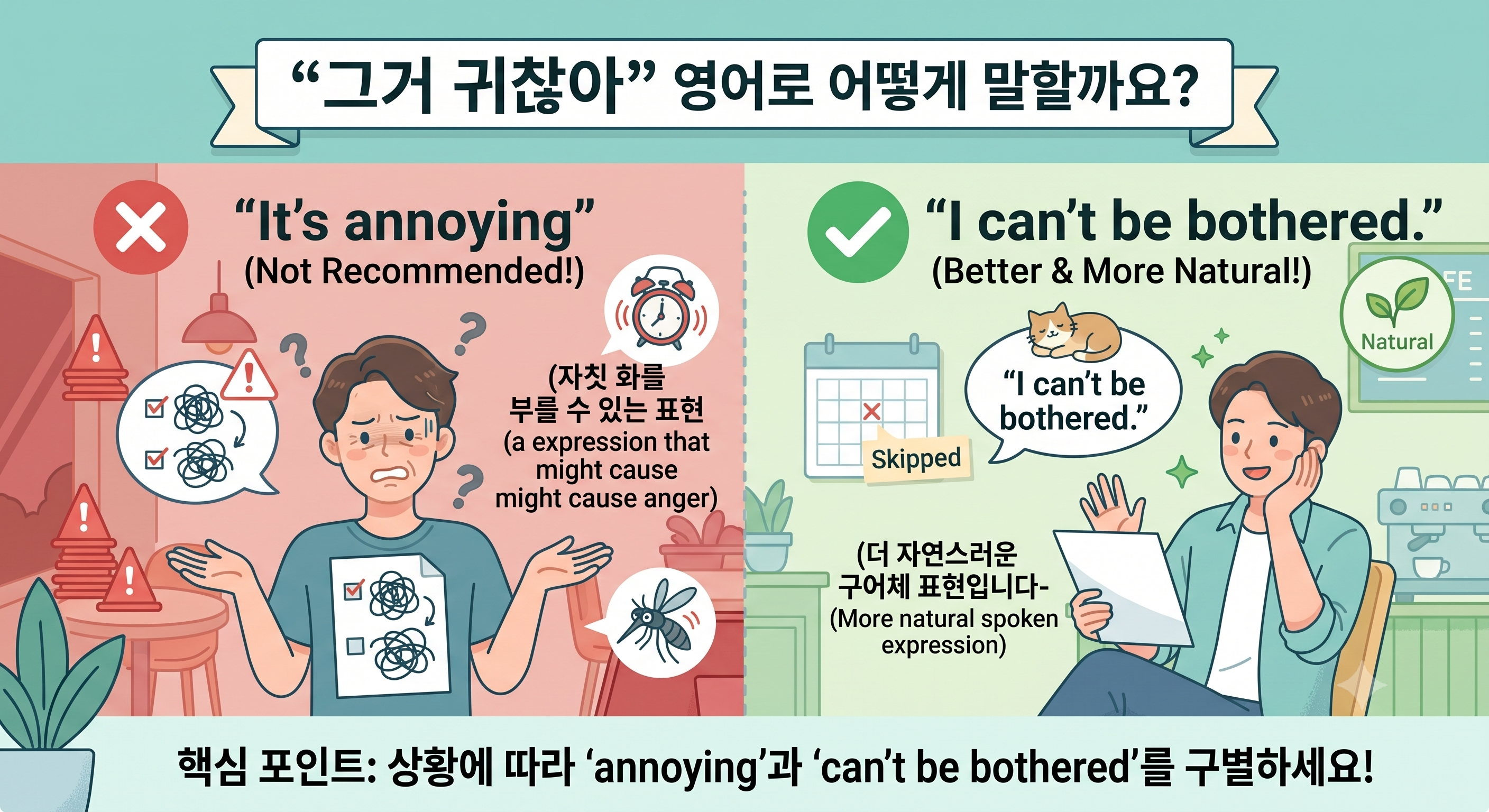 귀찮다 영어로
