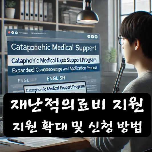 재난적의료비 지원사업 지원 확대 내용 및 신청 방법