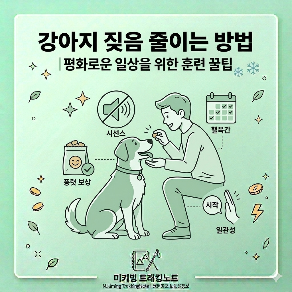 강아지 짖음 줄이는 방법 5가지 (효과적인 훈련법)