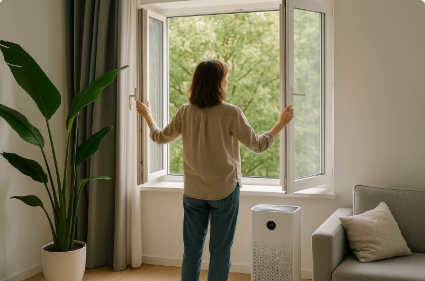 공기청정기보다 중요한 실내환기 관련 사진