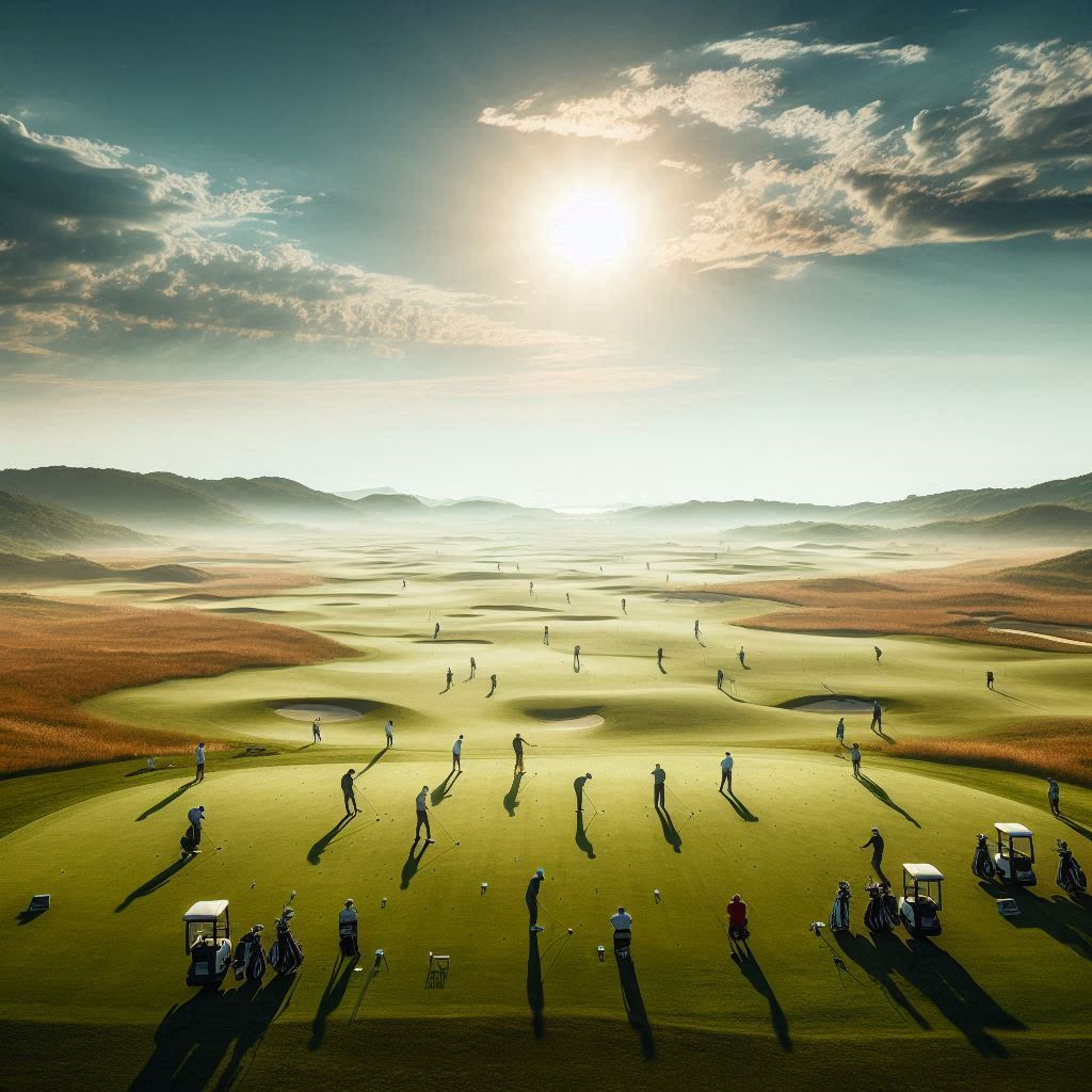 실외골프연습장 배경