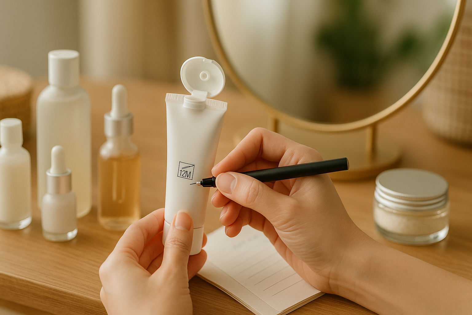 화장품 개봉 날짜 기록