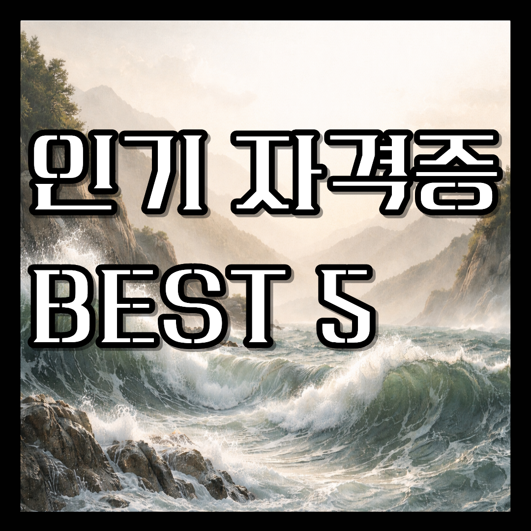 인기 자격증 종류 Best5