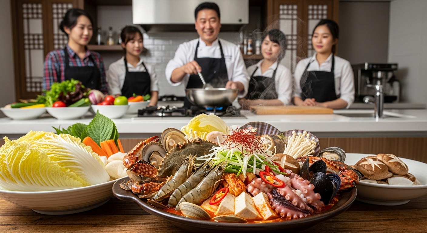 Intensive Seafood Cooking Class Cooking with Chef or Finished Cooking