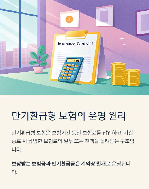 만기환급형 보험의 운영 원리