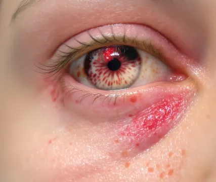 각멱염 전염성 비전염성 구분법 - 각막염 눈 증상 이미지