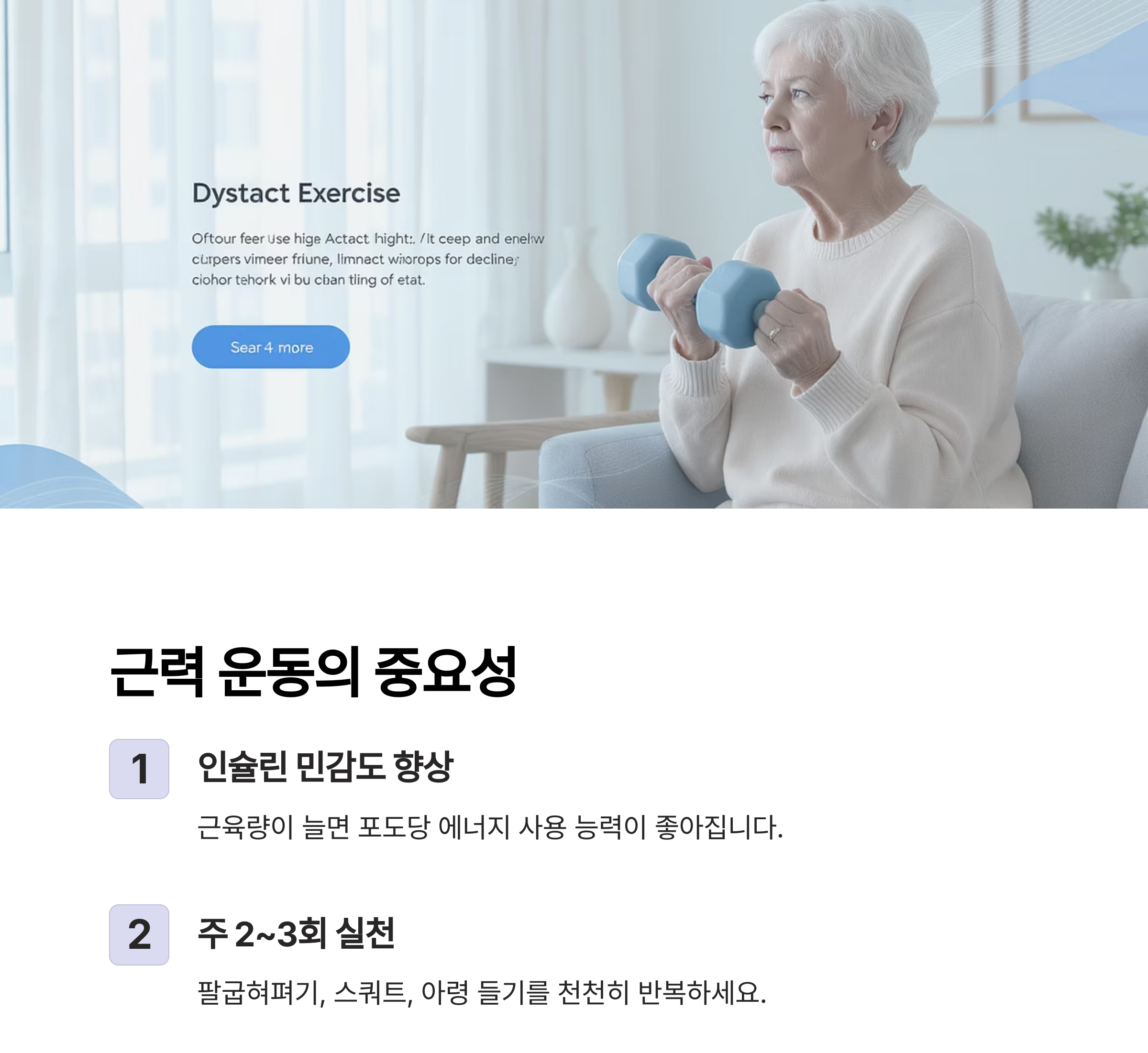 당뇨 운동법, 무리 없이 혈당 조절하는 똑똑한 습관 만들기