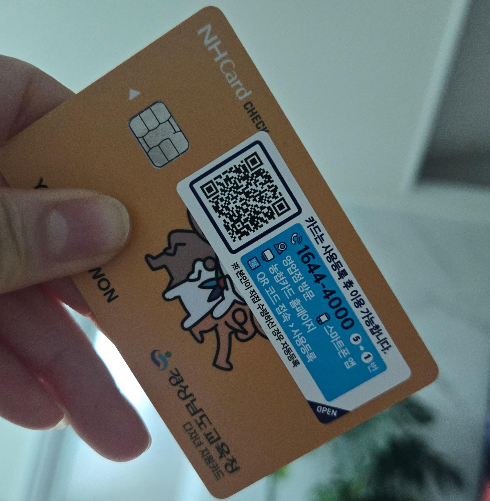 경상남도교육청 다자녀 지원카드 실물 사진