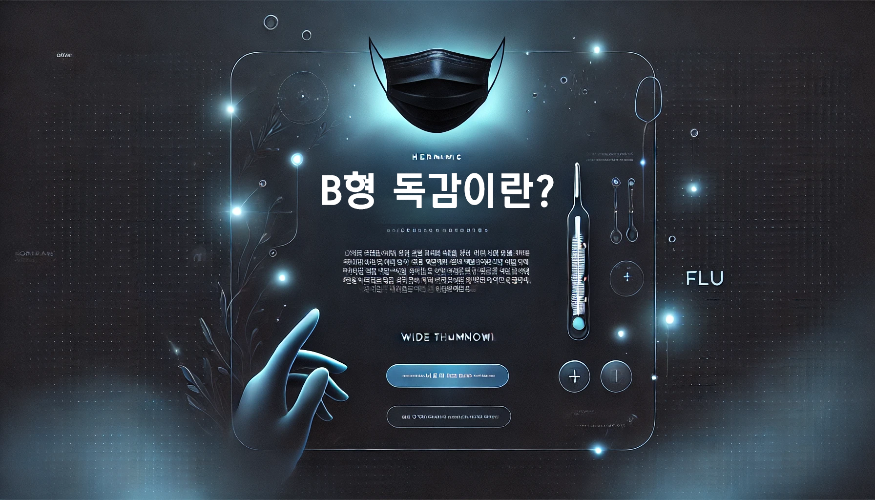 B형 독감 원인, 증상, 치료 및 예방법