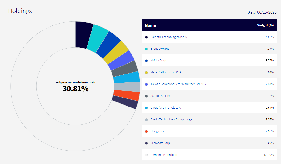 WisdomTree 출처 WTAI 구성종목