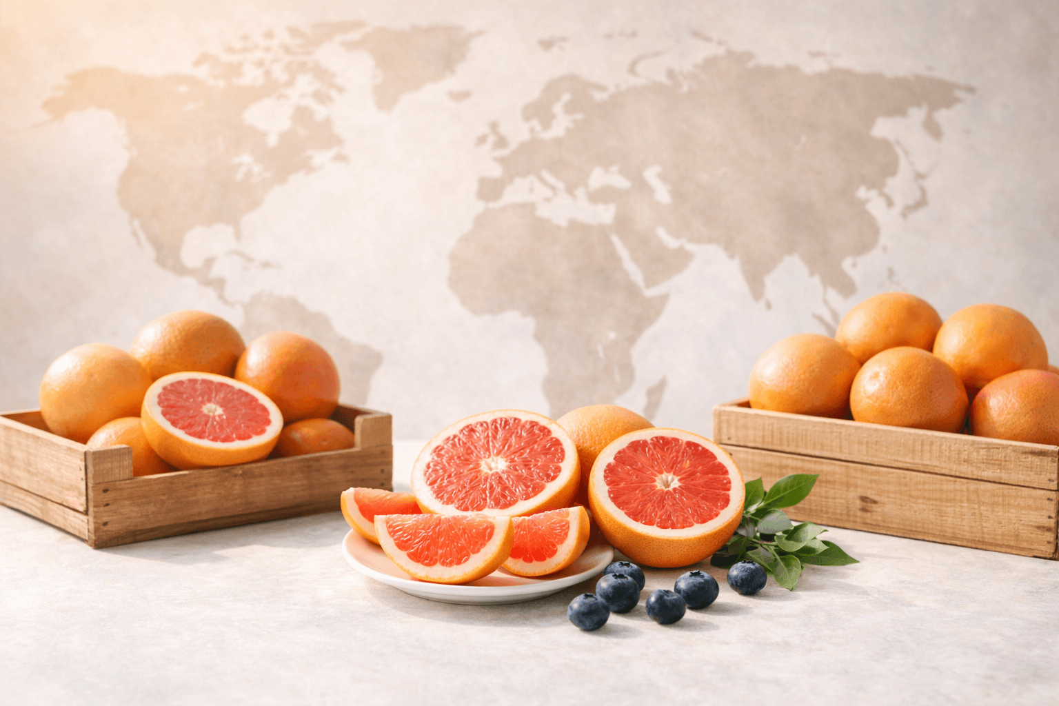 자몽 재배 지역별 특징 (미국 플로리다, 이스라엘, 멕시코)