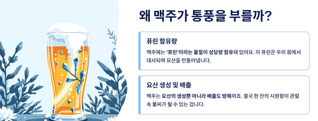왜 맥주가 통풍을 부를까?
