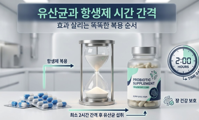 유산균과 항생제 시간 간격은 몇 시간? 효과 살리는 똑똑한 복용 순서