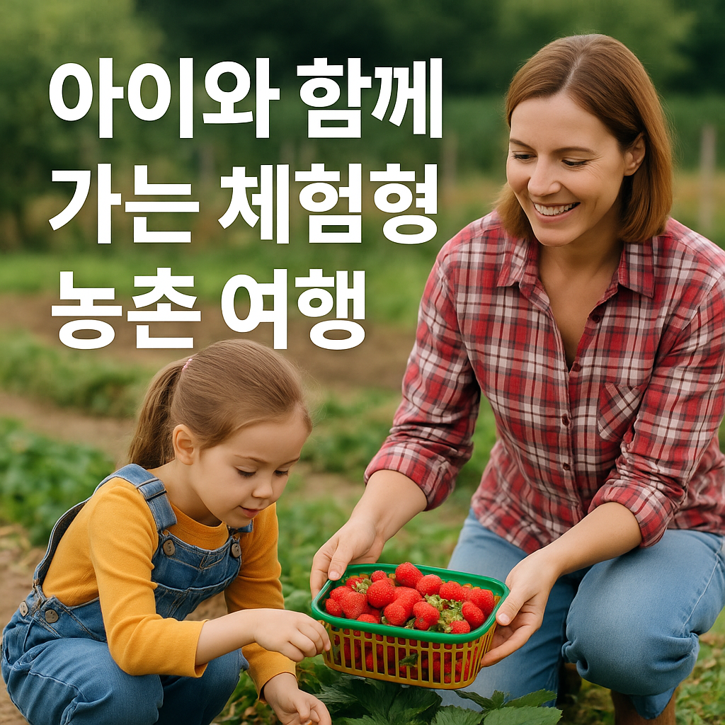 아이와 함께 가는 체험형 농촌 여행 &ndash; 자연 속에서 배우고 즐기는 가족 여행