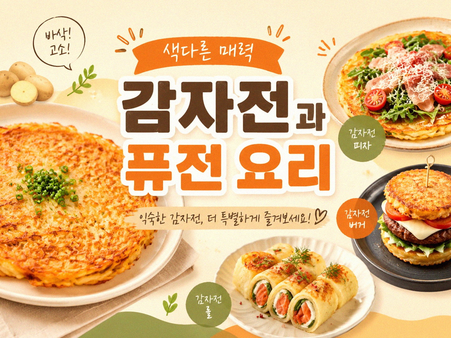 감자, 그냥 삶거나 볶기만 한다면? 이제 그만!