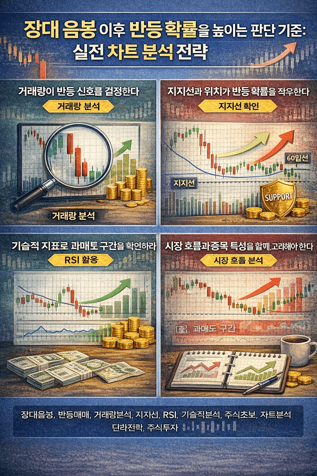 장대 음봉 반등 확률 분석 전략