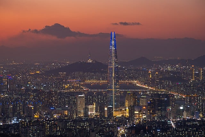 석촌호수 벚꽃길 데이트코스 (감성카페+맛집까지) 롯데타워,야간벚꽃길