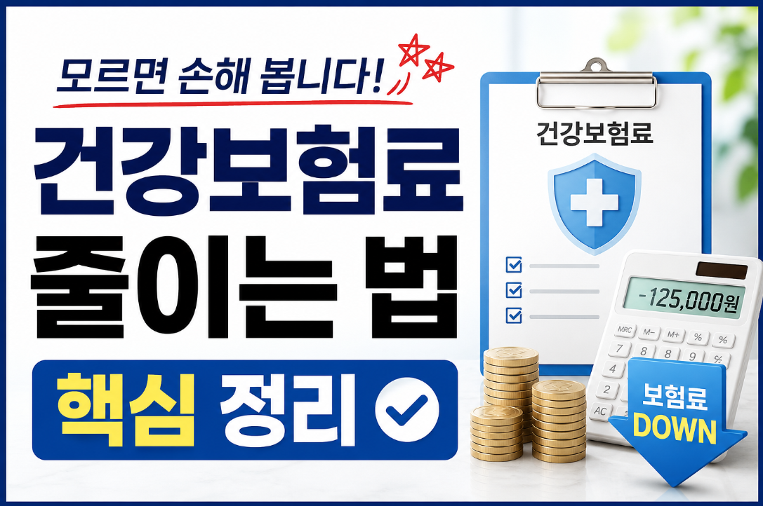 건강보험료 줄이는 법, 피부양자와 감면 혜택까지 정리