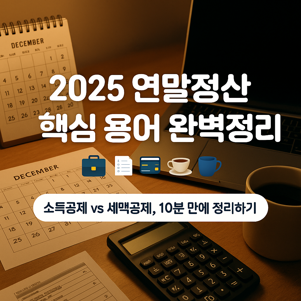 2025년 연말정산 용어 완벽 정리