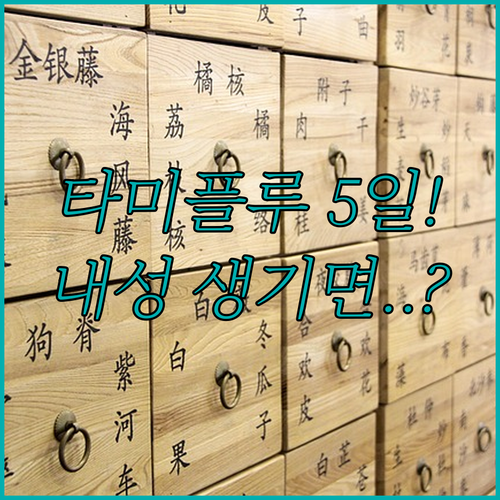 독감약 타미플루 5일 복용 이유와 내..