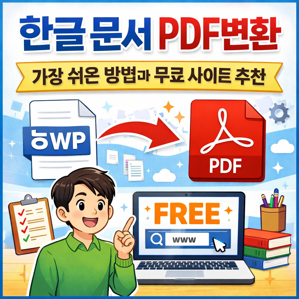 한글 문서 pdf변환
