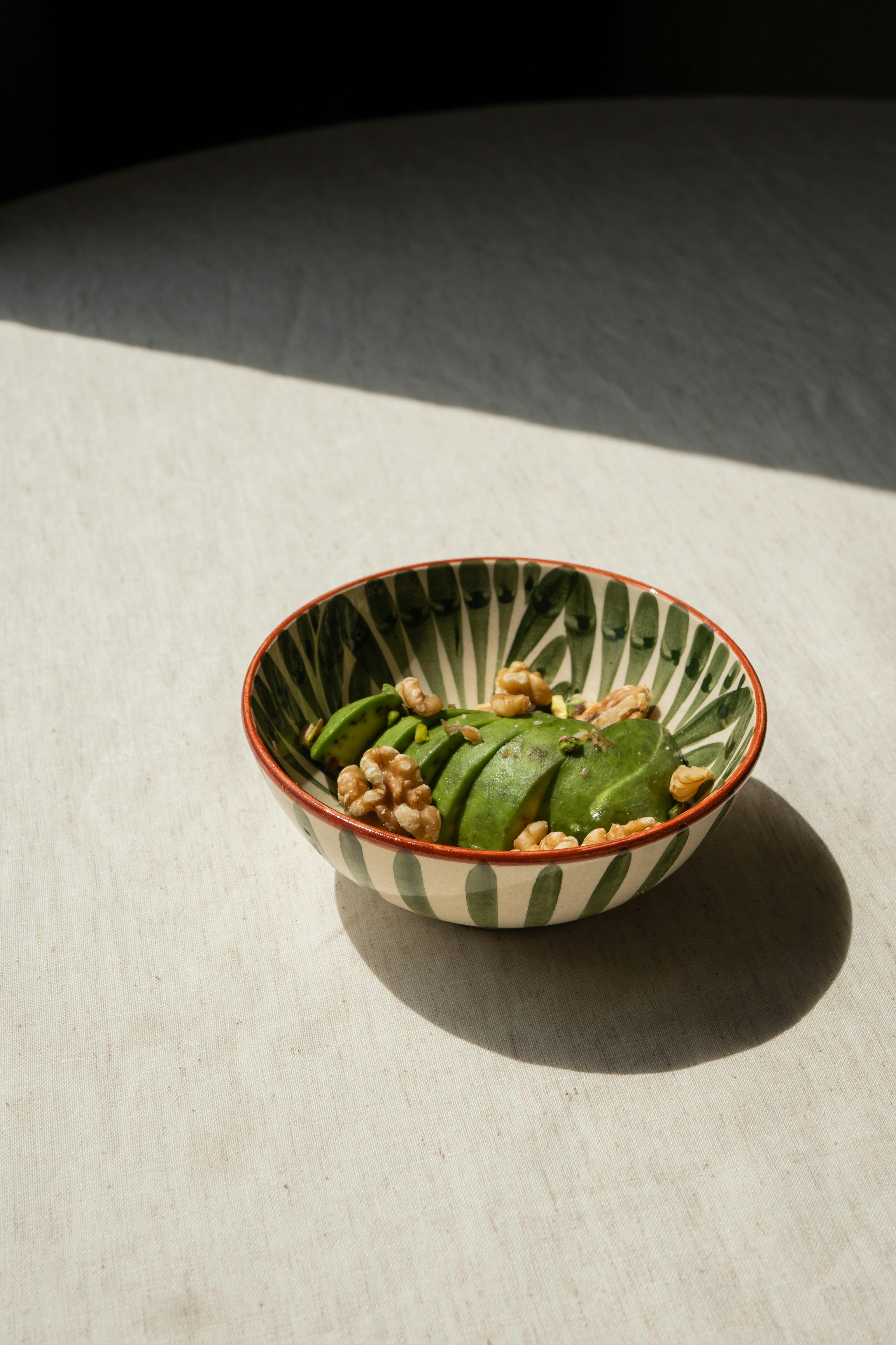 올리브오일, 아보카도, 견과류