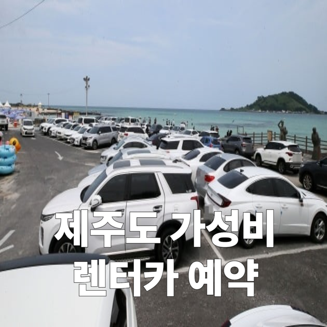 제주 가성비 렌터카 예약 팁
