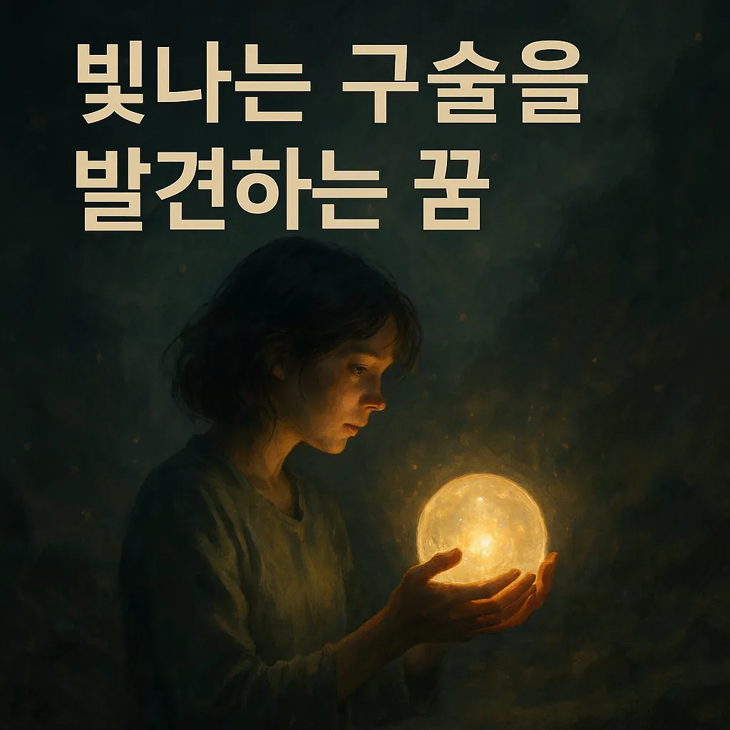 빛나는 구슬을 발견하는 꿈
