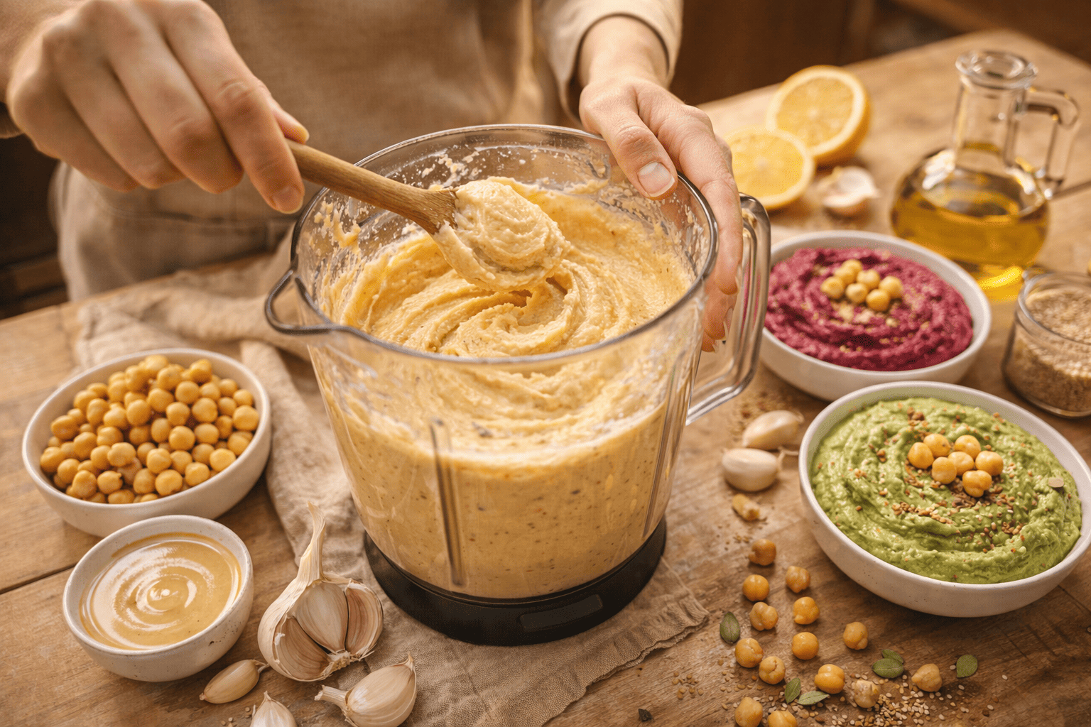 집에서 만드는 후무스 레시피와 활용법