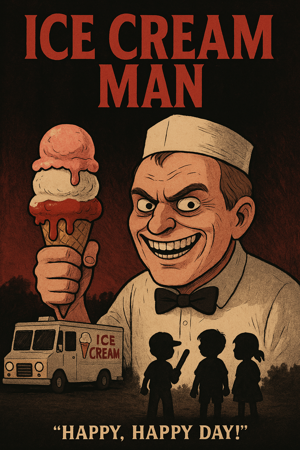 Ice Cream Man 포스터(Ai 생성이미지)