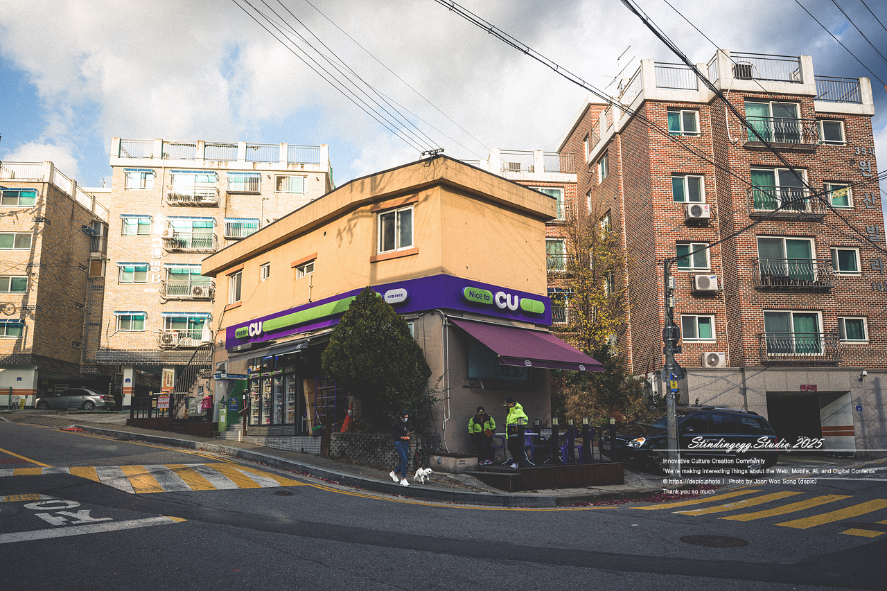 #동네 #편의점 #길 #가을 #단풍 #낙엽