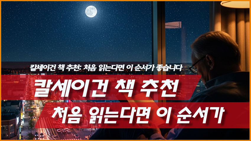 칼세이건 책 추천: 처음 읽는다면 이 순서가 좋습니다