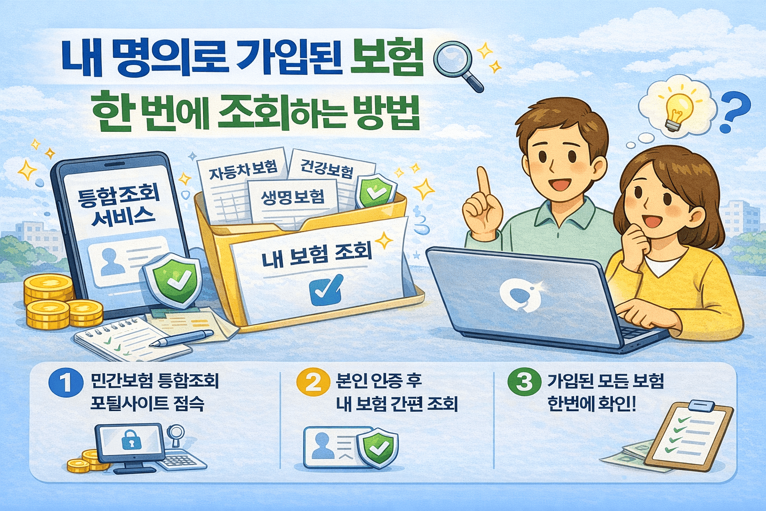 내 명의로 가입된 보험 한 번에 조회하는 방법 ❘ 숨은 보험금까지 확인