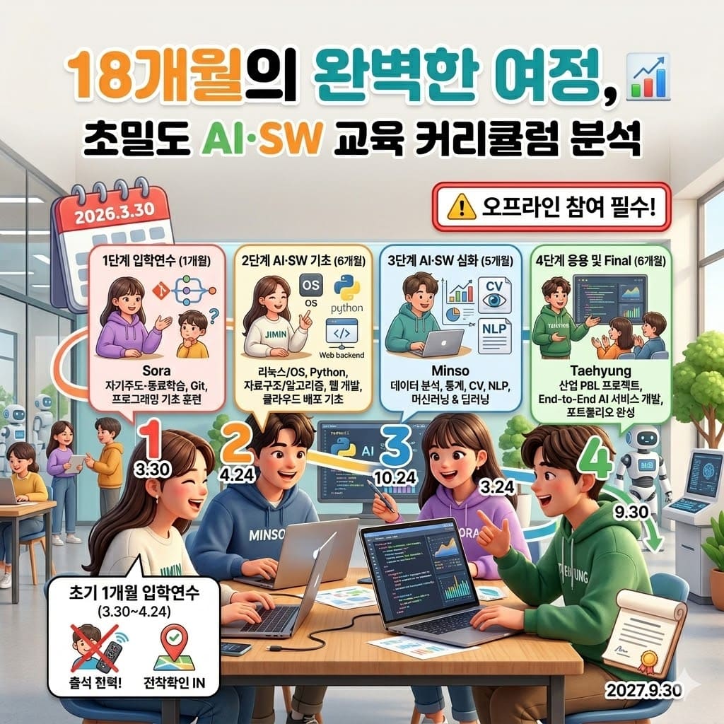 18개월의 완벽한 여정, 커리큘럼 분석
