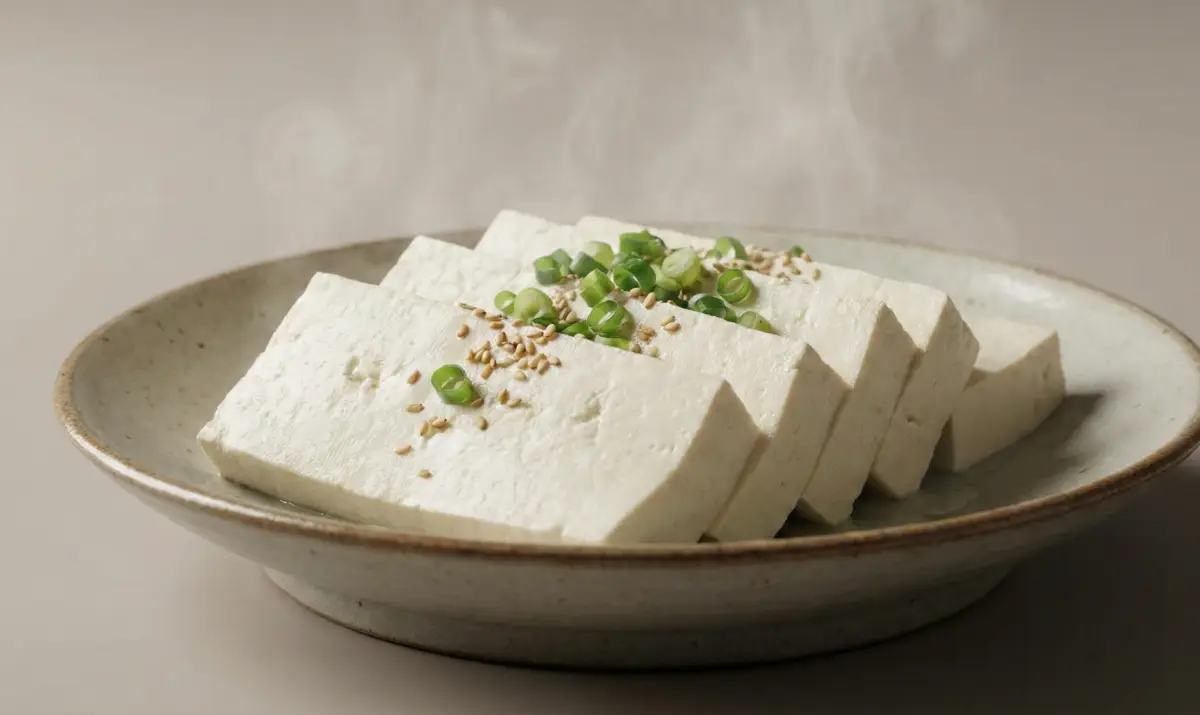 따뜻한 두부는 소화가 잘 되고 속을 편안하게 해주는 최고의 야식입니다.