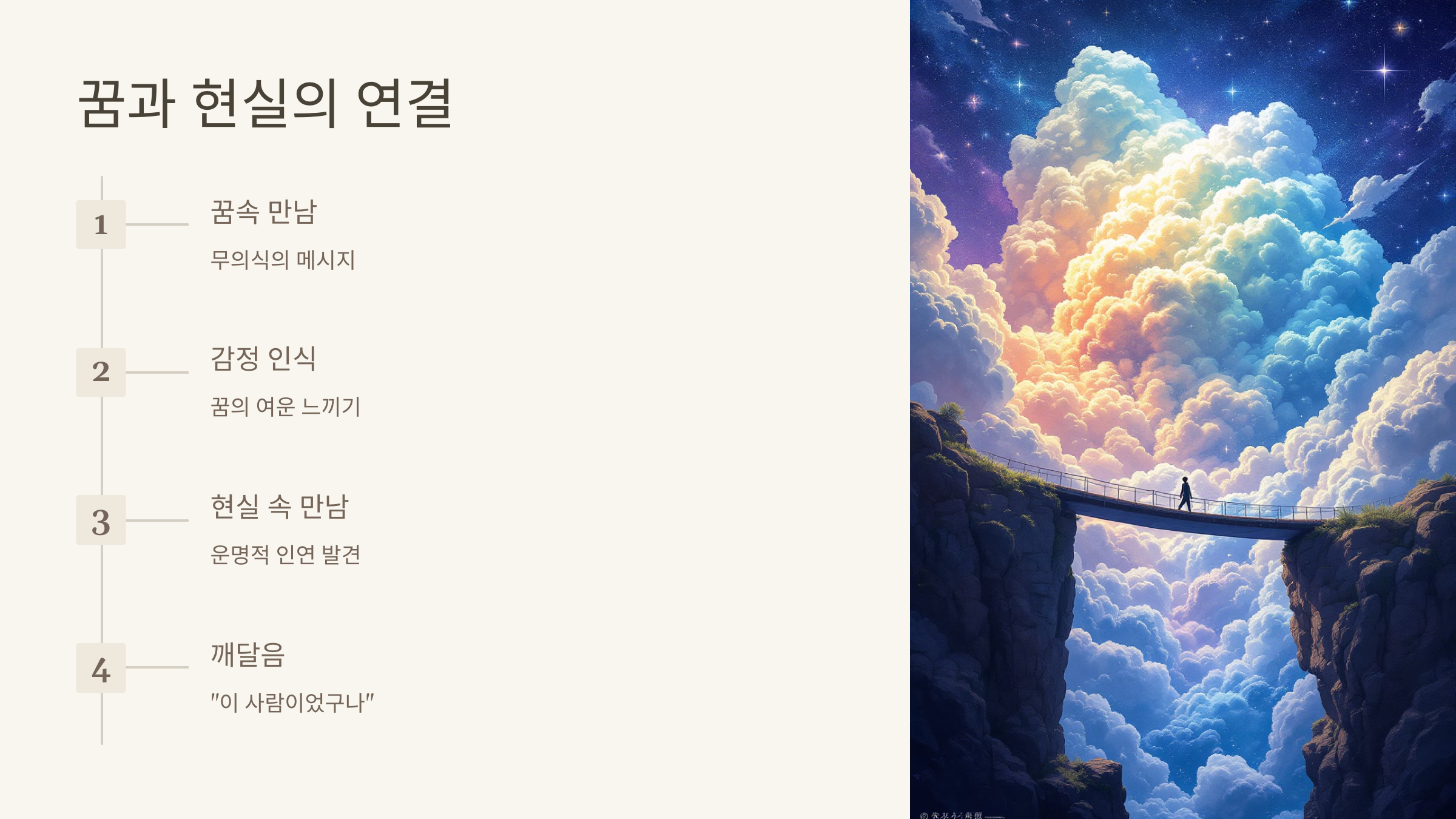 꿈과 현실의 연결