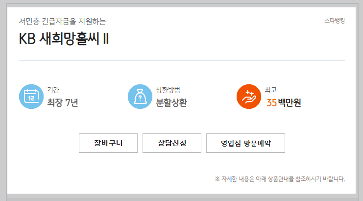 국민은행-새희망홀씨2