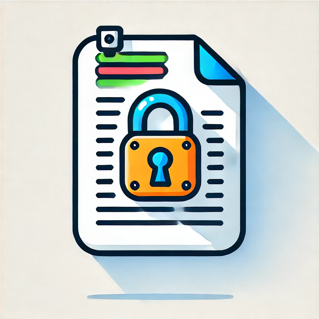 문서 잠김 이미지