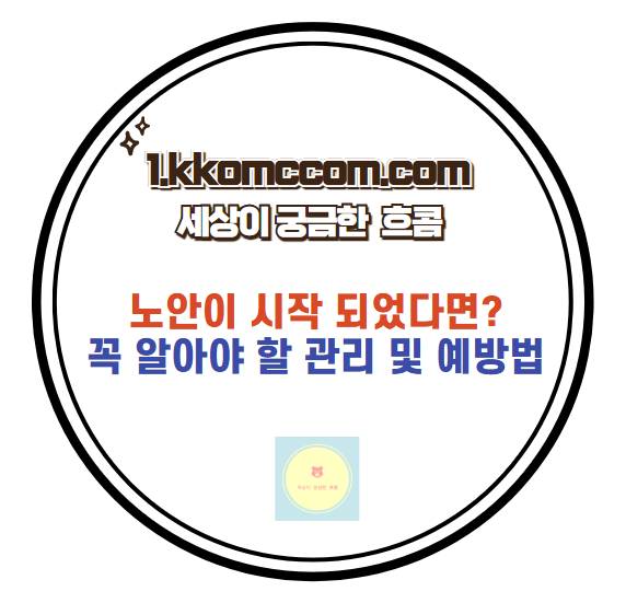 노안 관리 및 예방법 관련 포스팅 썸네일