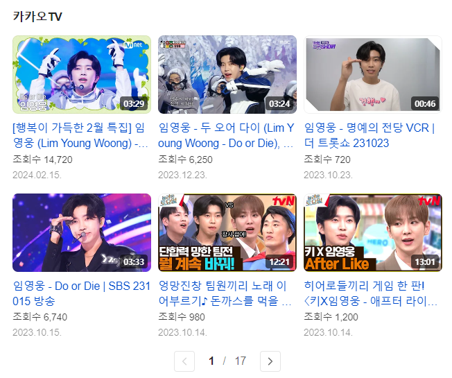 임영웅-출연정보