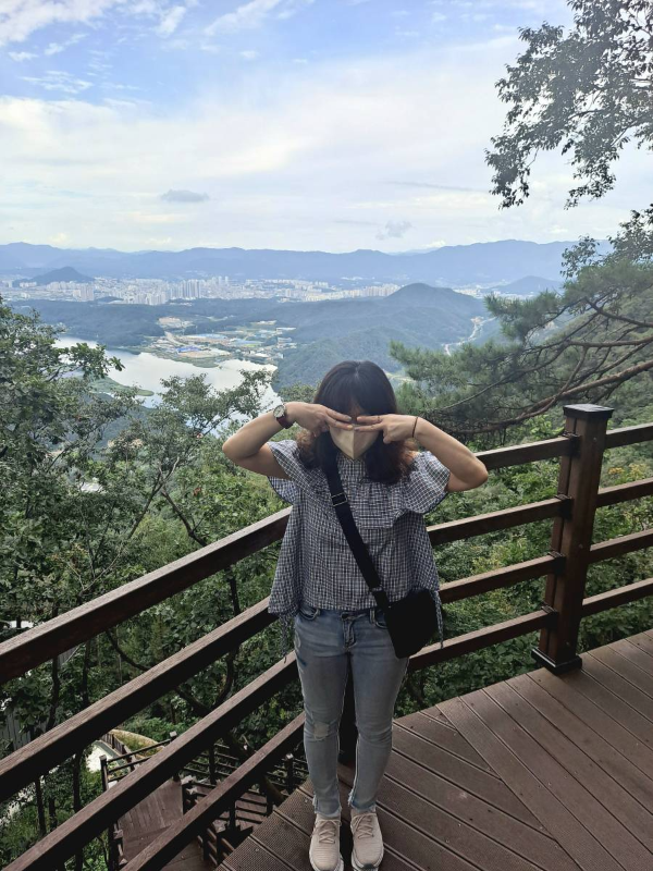 전망대 데크길 인증샷