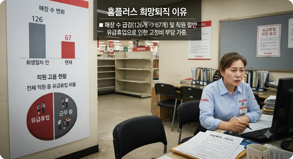 홈플러스 희망퇴직 이미지