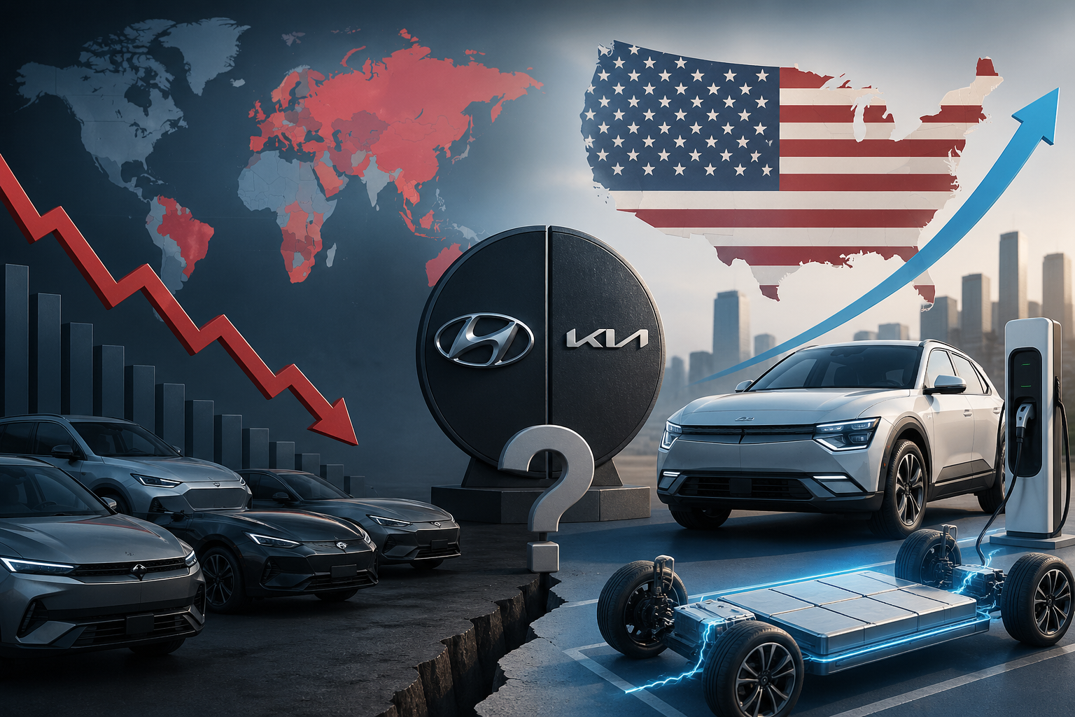 현대차&middot;기아 글로벌 점유율 하락 이유 총정리｜미국만 잘 나가는 이유와 전기차 전략 전망 관련 사진